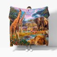 thumbnail image 3 of Tapiz Decorativo de Pared Dormitorio - Safari Animales Naturaleza Jirafa, 3 of 5