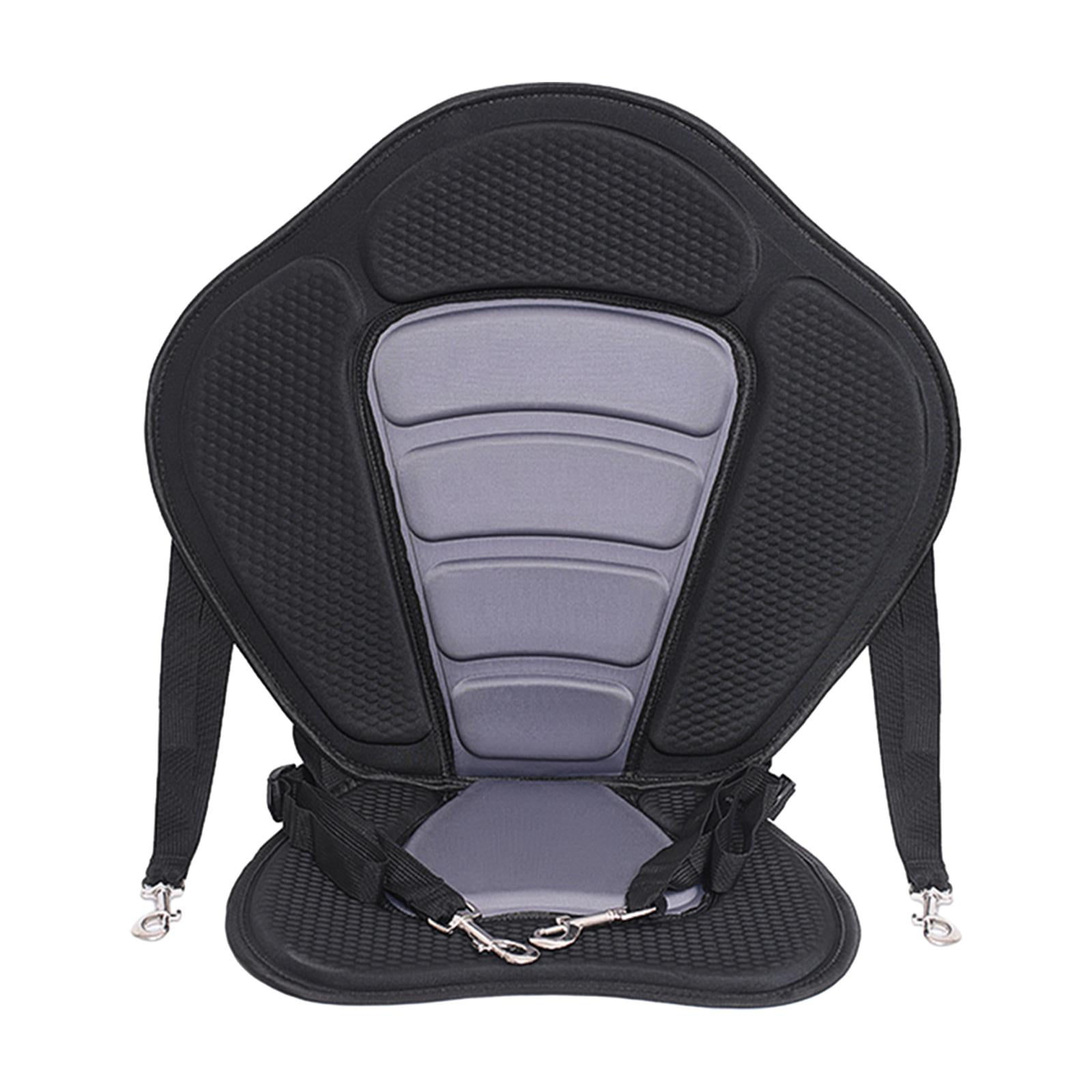 harayaa Kayak Padded Seat Canoe Seat Adjustable Cushion Cushioned Fishing Seat Anti Skid Grey