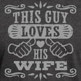 thumbnail image 3 of CafePress - This Guy Loves His Wife Dark T Shirt - Men's Classic Graphic Cotton T-Shirt, 3 of 4
