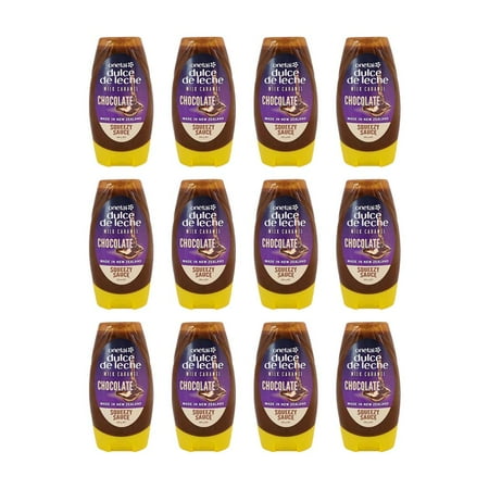 Pack-12 Squeezy Onetai Milk Caramel Chocolate Spread/Sauce 280 Grams