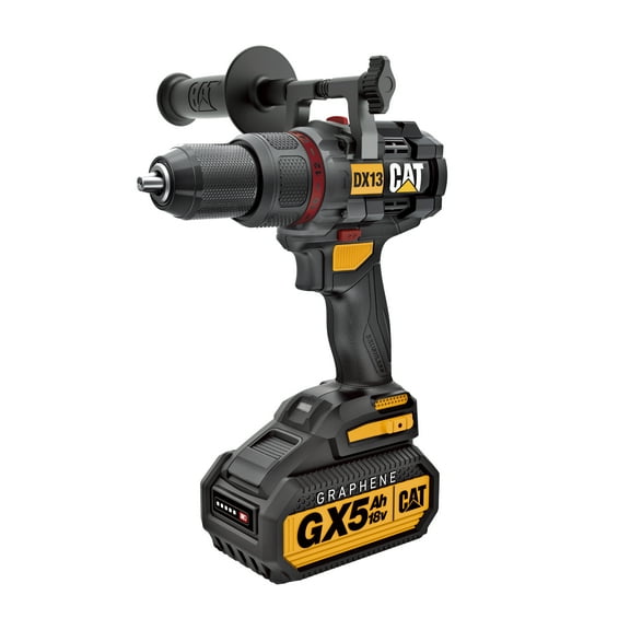 Caterpillar Cat® DX13 18V 1 FOR ALL ½” Cordless Hammer Drill with Brushless Motor and Graphene Battery