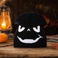 thumbnail image 6 of 22IN Halloween Pumpkin Knit Hat, Jack‑O‑Lantern Skull Cap, Warm Fall Winter Costume Accessory for Men Women Halloween Party &Daily Wear,E, 6 of 7