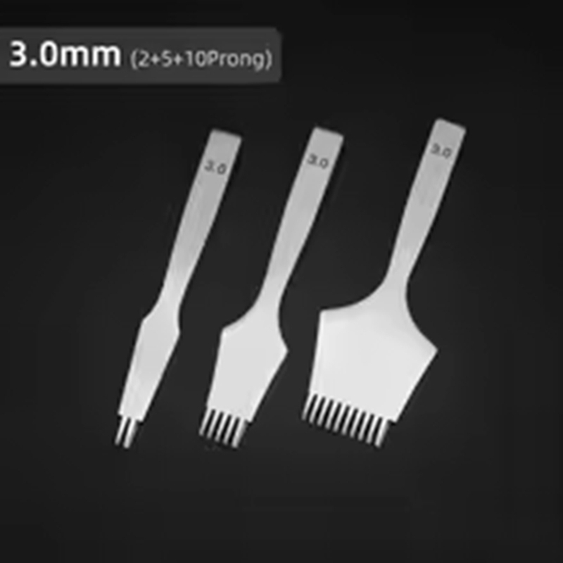 French Style Leather Chisel Polished Die-Steel Chisel Punching Tool Kits for Leather Working 3mm