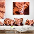 thumbnail image 4 of Designart Light to Antelope Canyon - Landscape Photography Throw Pillow - 16x16, 4 of 5