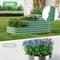 thumbnail image 4 of EuKer Metal Raised Flower Bed, 3 Tier Garden Planter with Safety Edging Design for Vegetables, Herbs, Flowers, Green, 4 of 6