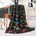 thumbnail image 2 of Colorful Controllers Games Stars Black Pattern Blanket,Comfortable Soft Lamb Wool Throw Blanket,All Season,Warm Lightweight Blankets for Sofa Bed Couch Living Room Chair,40"x50", 2 of 4