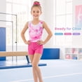 thumbnail image 3 of Gymnastics Leotards for Girls, Sleeveless Sparkly Dance gymnastics Outfit with Shorts Ballet Leotards for 5-10 Years, 3 of 12