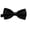 Black, variant on Men's Solid Satin Bowties Adjustable Length Formal Tuxedos Bow Tie