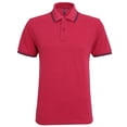 thumbnail image 1 of Asquith & Fox - Polo de manga corta ajuste clasico Modelo Tipped hombre caballero (Rojo Jaspeado/Marino), 1 of 1