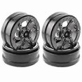 thumbnail image 1 of 4 Pcs Carbon Fiber 1.9 inch Beadlock Rims Wheel Hubs for 1/10 RC Crawler Car Axial SCX10 TRX4 F, 1 of 5