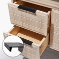thumbnail image 3 of 5pcs Black Kitchen Cabinet Handles Aluminum Alloy Invisible Cupboard Handles Modern Kitchen Drawer Integrated Handles with Screws - 128mm Center Dista, 3 of 5