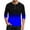 Blue, variant on LODIENY Men's Casual Henley Shirts Fall Color Block Printed 3/4 Length Sleeve Casual Basic Button Crewneck T Shirt Soild Athletic Tee Tops Black M