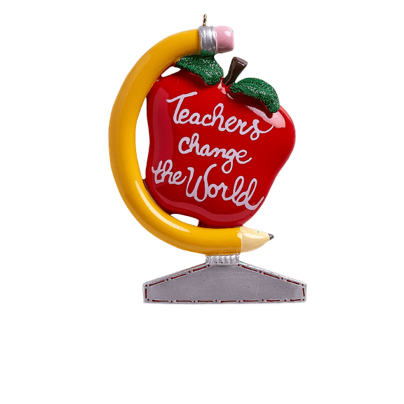 Teachers Change The World Personalized Christmas Ornament DO-IT-YOURSELF