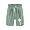 thumbnail image 2 of Toddler Kids Girls Casual Bermuda Shorts Drawstring Elastic Waistband Beach Shorts 3-13 Years, 2 of 4