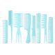 thumbnail image 1 of 8 PCS Hair Styling Combs Set Peines de peluquería Abanopi Peines para el cabello, 1 of 6