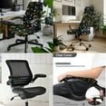 thumbnail image 2 of HELLHERO Sun Moon Star Print Office Chair Cover Set, Breathable Computer Chair Cover with Armrest Covers, Protective High Back Office Chairs Covers, 2 of 6