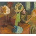 thumbnail image 2 of Degas, Edgar  28x26 White Modern Wood Framed Museum Art Print Titled - The Millinery Shop, 2 of 4