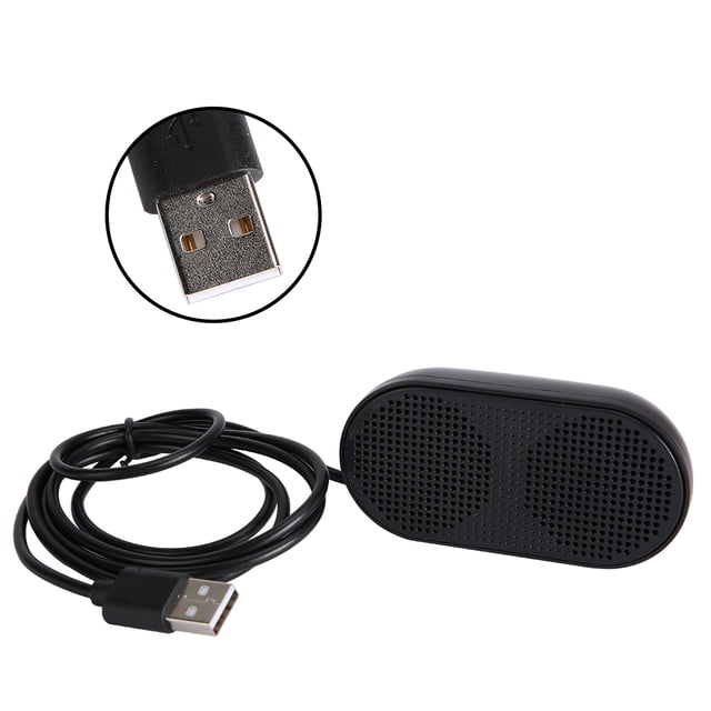 Speaker, With Sound Card Decoder USB Power Supply Mini Computer Speaker, For Watching Movies Listening Music Playing Games Black