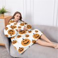 thumbnail image 5 of Oversized Wearable Blanket Hoodie,Halloween Simple Pumpkin Pattern Sherpa Blanket Hoodie with Super Pockets,Super Warm Fuzzy Pullover for Women & Men, 5 of 6