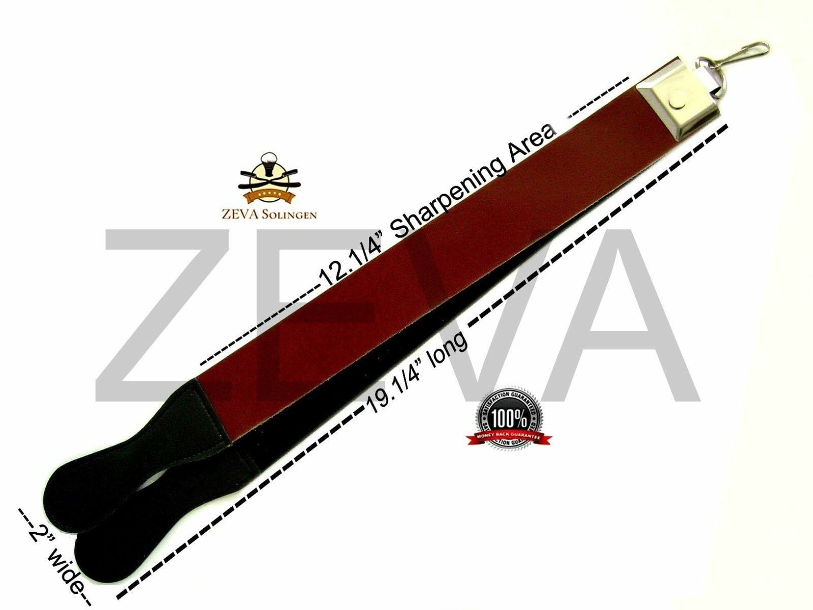 Cut Throat Barber Straight Edge Razor Leather Strop Strap & Dovo Paste