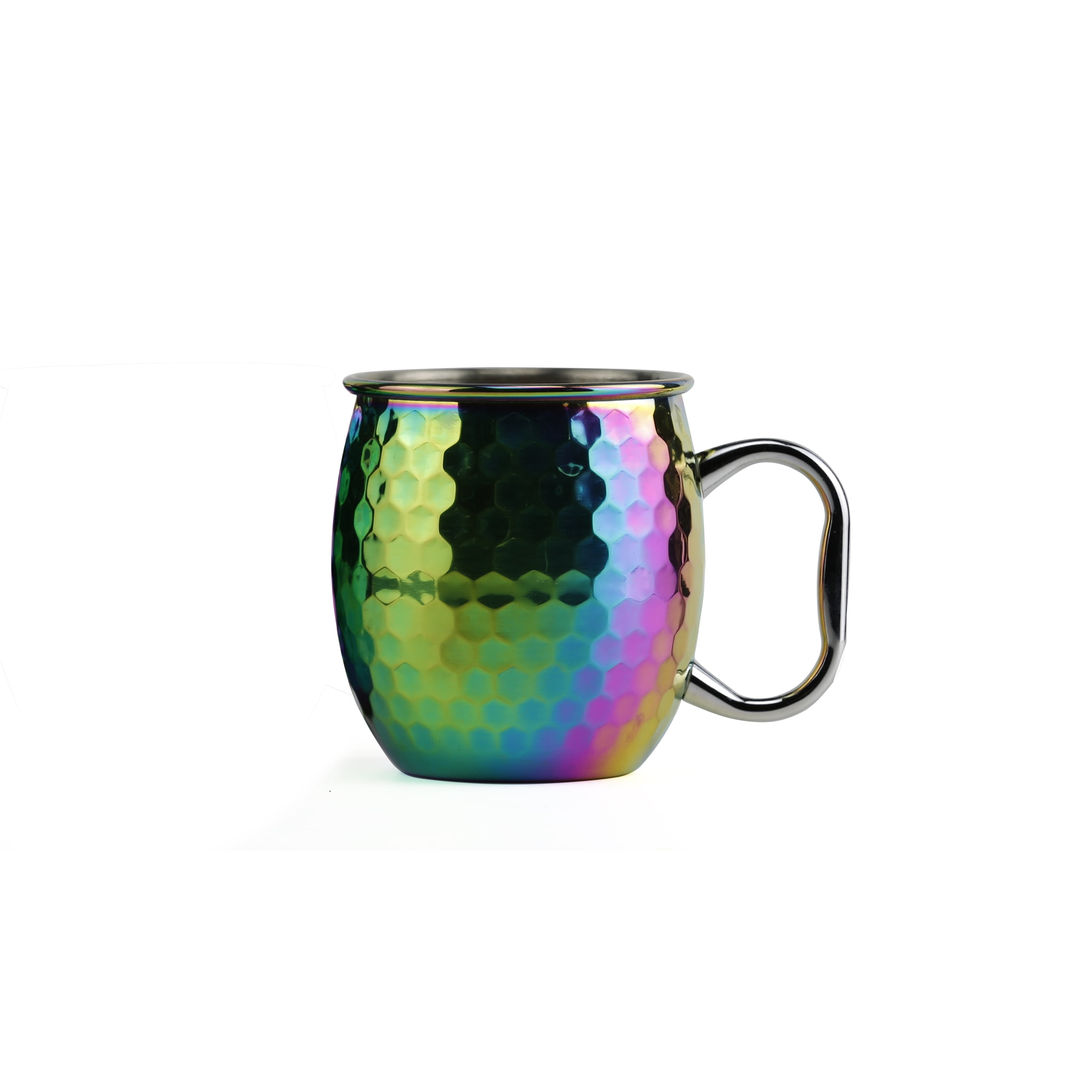 Bar 340 by Cambridge 20-Ounce Rainbow Faceted Moscow Mule Mug