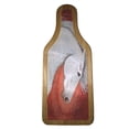 thumbnail image 2 of KuzmarK Wine & Cheese Glass Cutting Board Wood Box Gift Set - White Andalusian Stallion Abstract Horse Art by Denise Every, 2 of 2