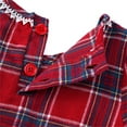thumbnail image 5 of JIKNTTR Girls Nightgowns Princess Nightgown Pajamas For Toddler Kids Christmas Plaid Long Sleeve Dress Casual Red Plaid Nightwear Holiday Homewear Set, 5 of 8
