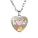 thumbnail image 5 of Collar para mamá con colgante de corazón regalos para el Día de la madre collar sencillo para mujer Plata, 5 of 8