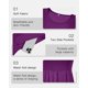 thumbnail image 2 of Vestido AUSELILY de verano de manga corta para mujer, morado, 2 of 6