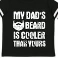 thumbnail image 4 of Inktastic My Dad's Beard is Cooler Than Yours in White Boys Toddler T-Shirt, 4 of 5