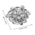 thumbnail image 2 of OULII 2Pcs Rhinestone Tuxedo Buttons for Men Alloy Clip on Shirt Cuff Embellishments, 2 of 8