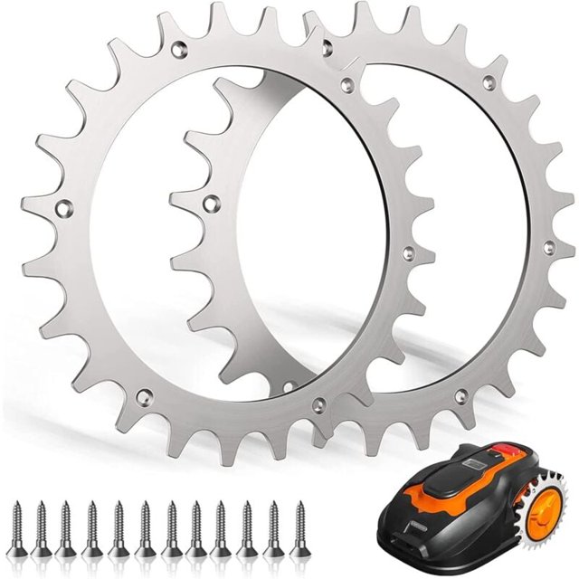 Worx model l stainless steel spikes for lawn mower 12 screws 225mm wheel