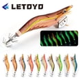 thumbnail image 6 of 92mm 15g Jigs Luminous Lead Sinker Lifelike Wood Shrimp Lures Fishing Tackle Octopus Bait Squid Hook COLOR J, 6 of 8