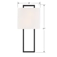 thumbnail image 2 of FRE-422-BF Crystorama Lighting Fremont - One Light Wall Mount-Black Forged Finish, 2 of 13