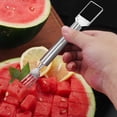 thumbnail image 5 of 2-in-1 Stainless Steel Fruit Cutter Cutter 2024 Latest Slicer Cutter Melon Cutter Tool Cutter Kitchen Stainless Steel Fruit Cutter, 5 of 7