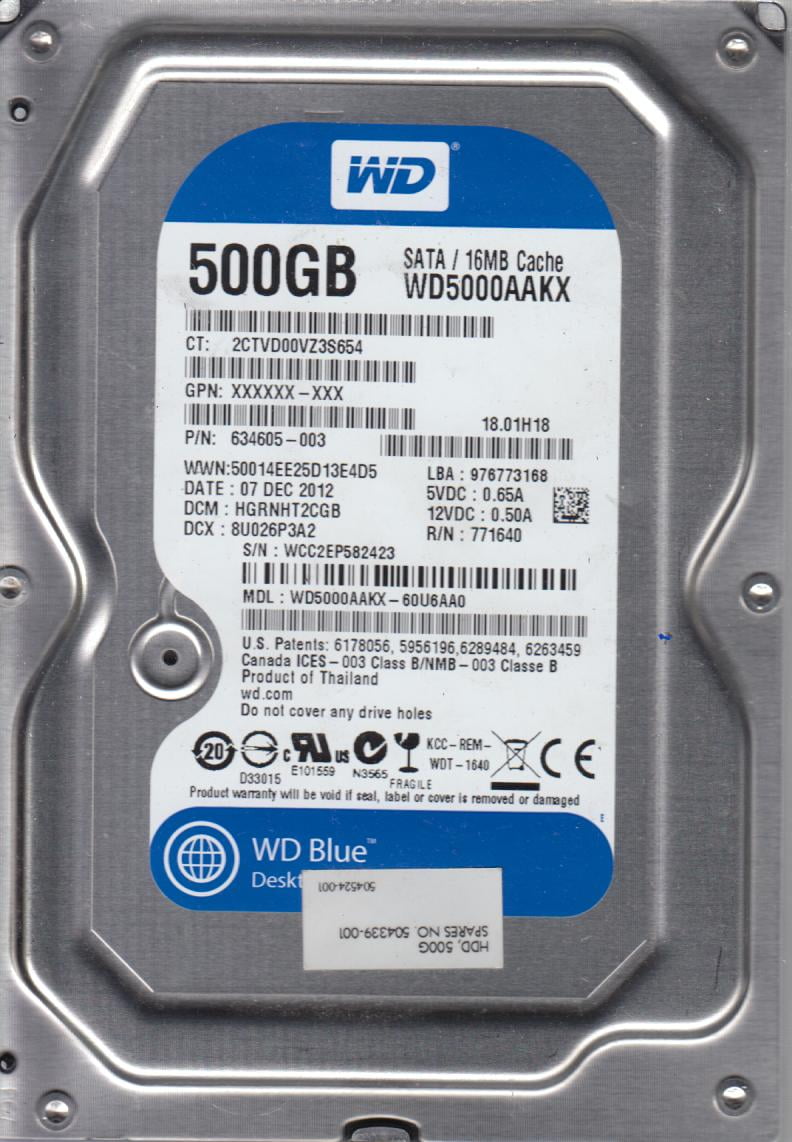 Western Digital 8TB WD Blue HDD, 3.5'' PC Desktop Hard Drive, 5640