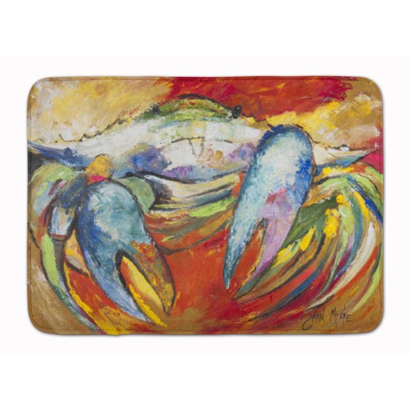 Carolines Treasures JMK1109RUG Blue Crab Machine Washable Memory Foam Mat 19 X 27" multicolor