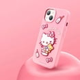 thumbnail image 4 of Genuine 3D Sanrioed Hello Kitty Kuromi IPhone Cases Cinnamoroll Kawaii Iphone12 13 14 15Pro Max Silica Gel Drop-Proof Phone Case, 4 of 5