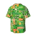 thumbnail image 2 of Easygdp St Patrick's Day6 Men's Casual Short-sleeved Shirt with Pocket and Button Suitable for Beach Vacation Leisure - Small, 2 of 7