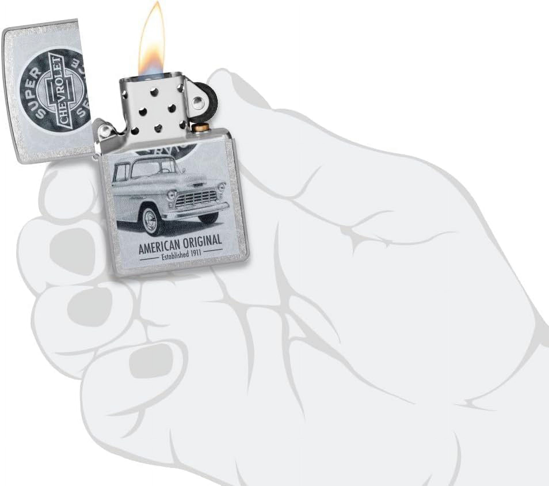Zippo Lighter - Personalized Message Engraved on Backside for Chevy Chevrolet Windproof Lighter (Chevrolet Vintage 48757)