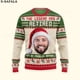 thumbnail image 4 of Suéteres de punto navideños feos con personajes/mascotas personalizados y fotos personalizadas, jerséis de regalo de Navidad, tops para parejas, fiestas, unisex, informales, 12, 4 of 5