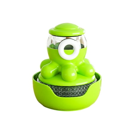 

Njspdjh Cleaning Brush Pan Brush Artifact Automatic Liquid Filling Pan Brush Press Kitchen Household Stove Cleaning Brush Does Not Hurt Hands Non Stick Pan