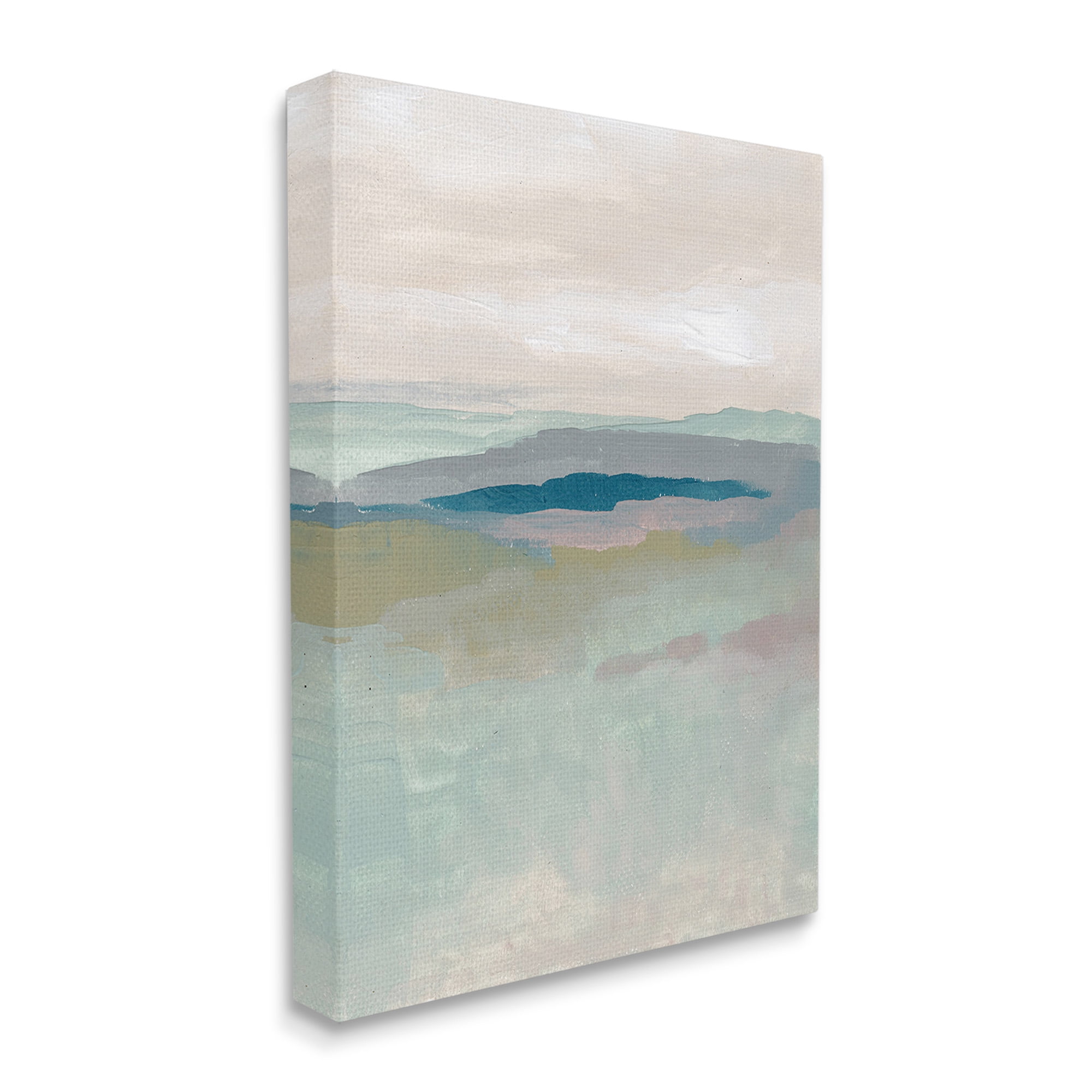 Stupell Industries Muted Abstract Beach Landscape Abstract Painting Gallery Wrapped Canvas Art Print Wall Art, 36 x 48
