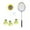 Yellow 1pcs Racket, variant on AMLESO Badminton Solo Trainer Self Practice Kids Adults Parent Child Toy Badminton Training Self Training for Workout Indoor Playing Green 1pcs Racket