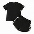 thumbnail image 3 of NOLDARES Toddler Girl Clothes Summer Outfits Cute Baby Short Sleeve T-shirt Shorts 18 Months to 6 Years(Black,2-3 Years), 3 of 7
