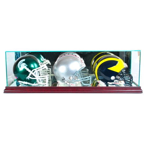 Perfect Cases Triple Mini Football Helmet Display Case