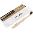 thumbnail image 1 of t-brush Bamboo Toothbrush - Dark Grey Colour - Medium Bristles - Natural Toothbrush - Eco Friendly - Everyday use, 1 of 7