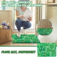 thumbnail image 3 of Zhourta St Patrick Day Door Mat for Front Door Entry Clover Welcome Floor Mat Bath Rug Super Absorbent Quick Dry Non Slip Washable Green, 3 of 6