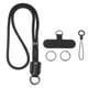 thumbnail image 1 of Cordón para Teléfono Móvil, Cordón de 18.5 pulgadas, Correa Antirrobo Cruzada para Cuello, Cadena Universal Ajustable Larga con Pestaña para Mujeres, Funda de Teléfono Móvil, Negro, 1 of 7