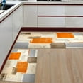 thumbnail image 2 of Orange Kitchen Rugs and Mats Set of 2 Orange and Grey Abstract Art Modern Kitchen Sink Mat,Non-Slip Area Runner Rug,Washable Floor Mat for Home Dining Room Office 15.7"x23.6"+15.7"x47.2", 2 of 6